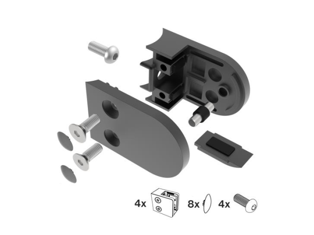 Glass clamp - set